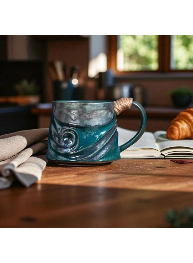 Clink Handcrafted Ceramic Japanese Style Coffee Mug Tea Cup Creative Coffee Cup Hand Painted - Image 4